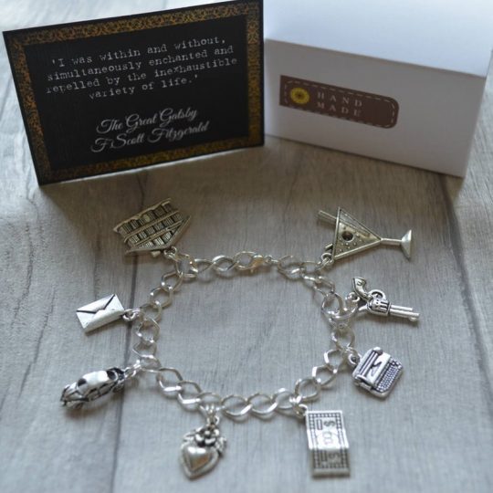 regalo per lettori bracciale Grande Gatsby