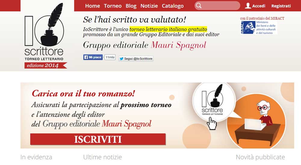 Ecco i vincitori del torneo letterario “Io Scrittore 2014”