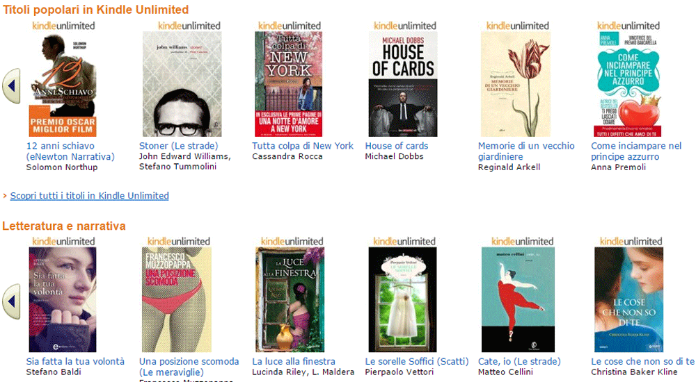 Gli e-book in streaming anche in Italia. Ma i grandi editori dicono no ad Amazon