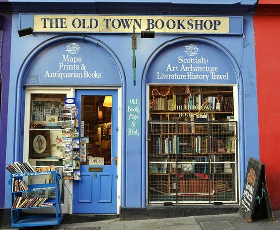 librerie edimburgo scozia libri Old Town Bookshop