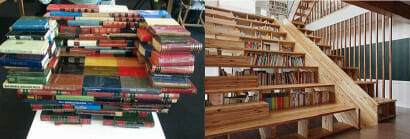 Mobili fatti di libri... o mobili per i libri?