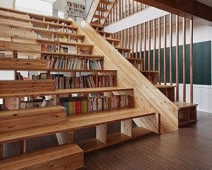 staircase library