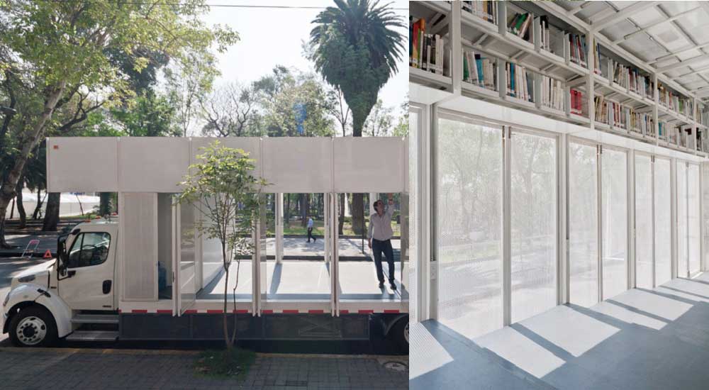 La storia (e le foto) del camion-biblioteca itinerante