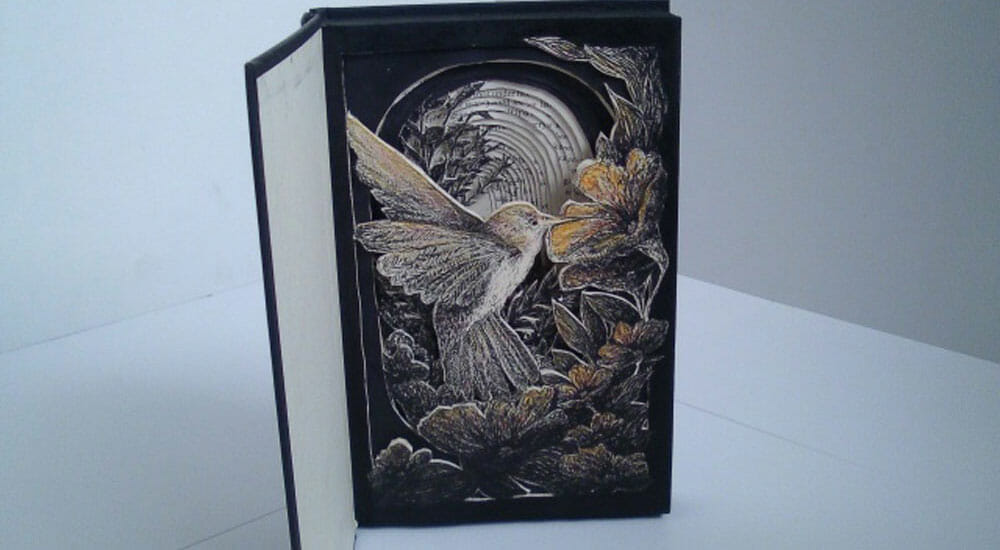 Trasforma i libri “abbandonati” in magiche creazioni 3D – Le foto