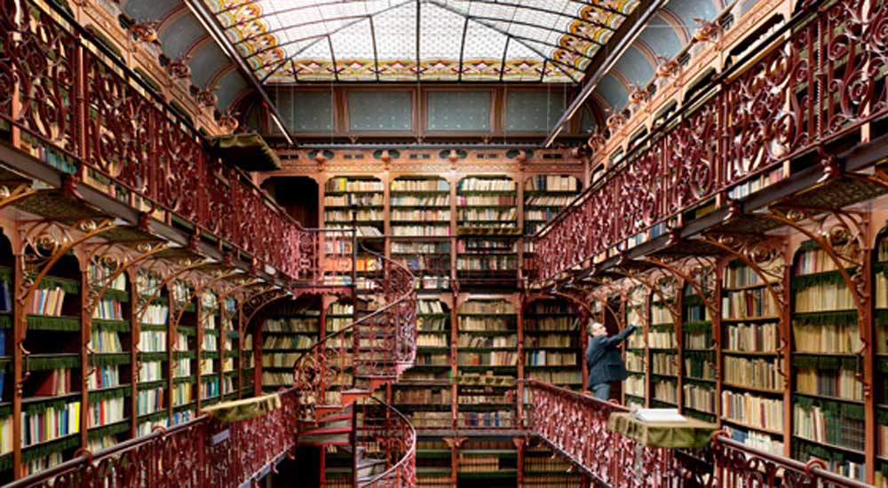 Dalla cupola in vetro una pioggia di luce sulla storica biblioteca… Le foto