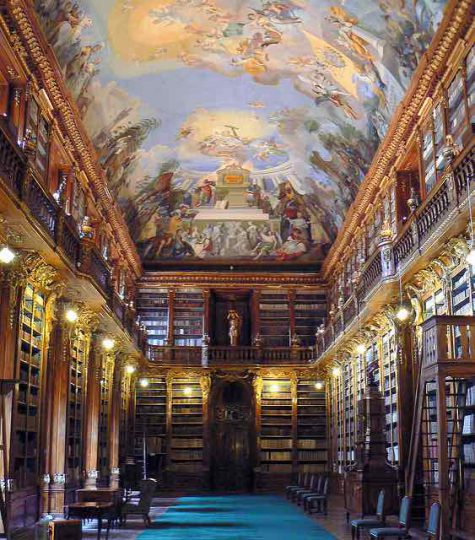 Strahov Library biblioteca monastero praga