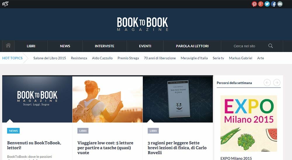 Nasce BookToBook.it: anche Rcs Libri punta sui contenuti online