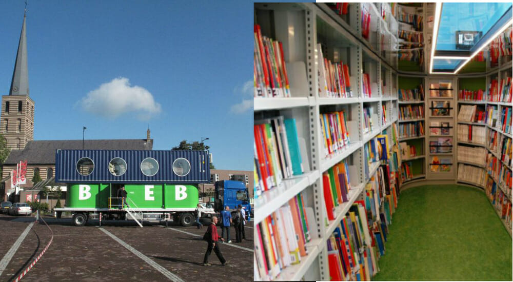 Il Biebbus, un camion-biblioteca per bambini “espandibile”