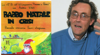 Il racconto di Natale scritto da Andrea Vitali con i bambini delle elementari