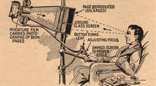 Alcune “macchine per leggere” prima dell’invenzione dell’ereader