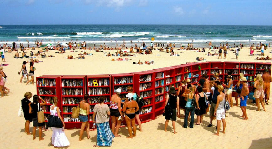 biblioteche in spiaggia