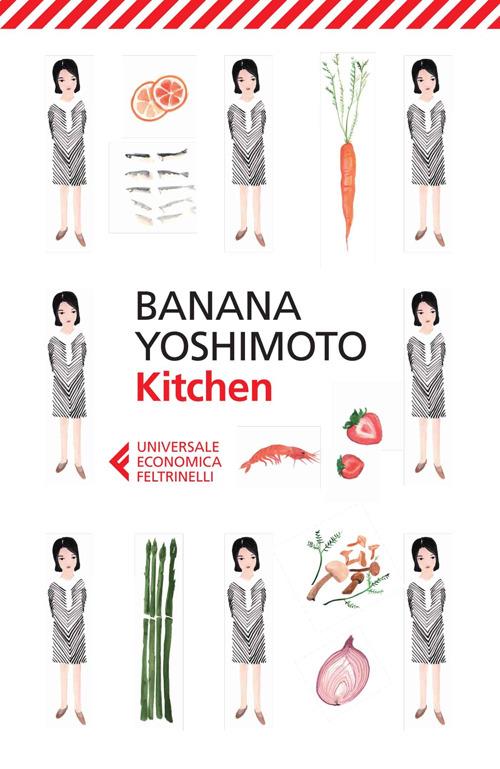 copertina del romanzo a tema lgbtq+ kitchen di banana yoshimoto