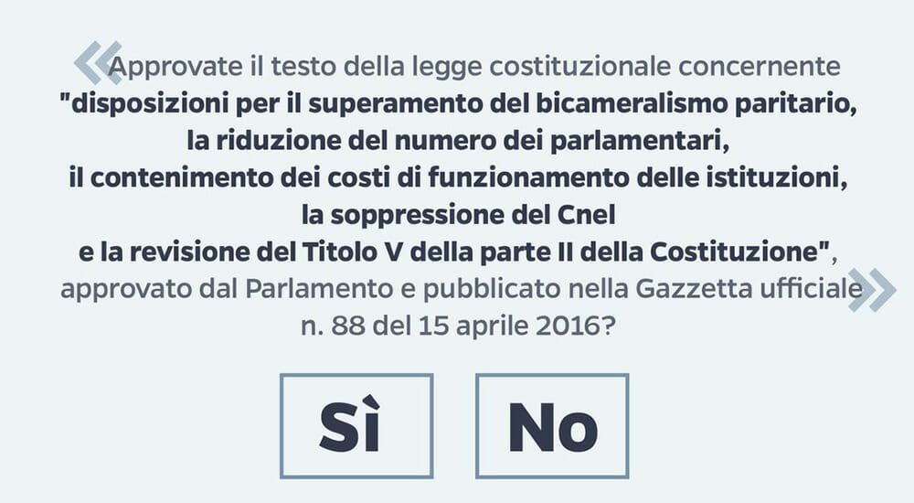 referendum costituzionale