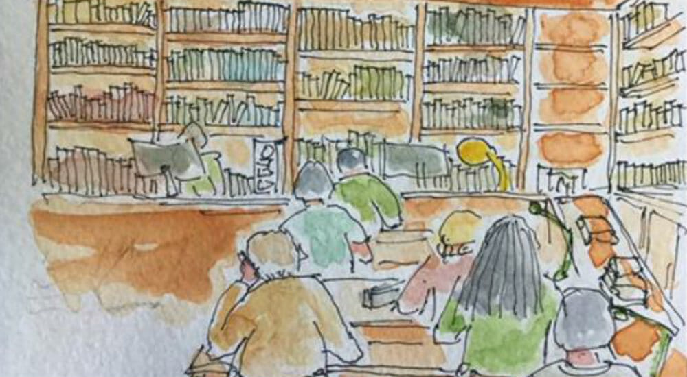biblioteca braidense acquarello