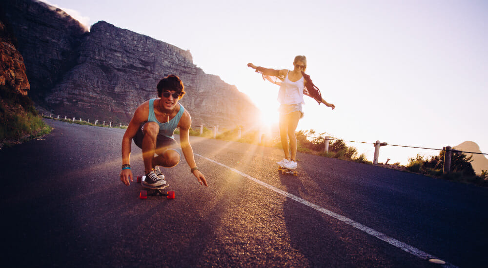 Skateboard skate longboard friends skating