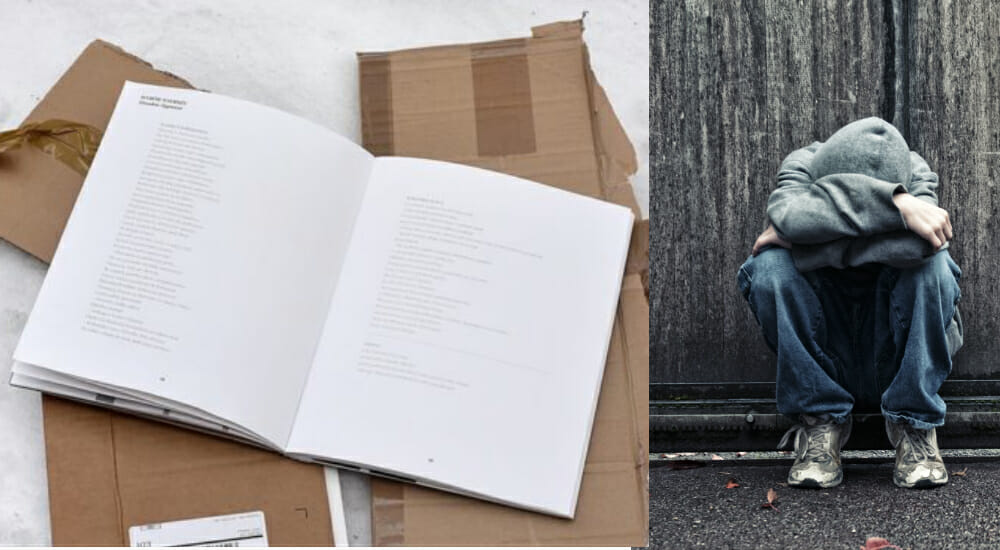 Clochard senzatetto homeless book libro invisibile