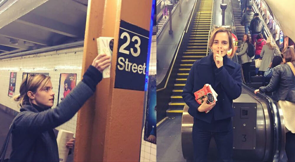 Emma Watson bookcrossing metropolitana