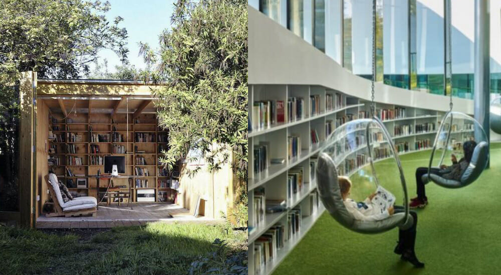 biblioteche all'aperto librerie spazi verdi per la lettura