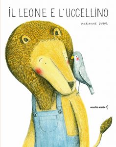 Il libro per bambini Il leone e l'uccellino