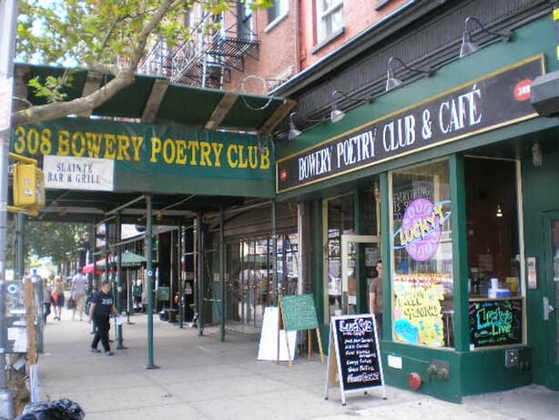 bowery club della poesia new york letteraria