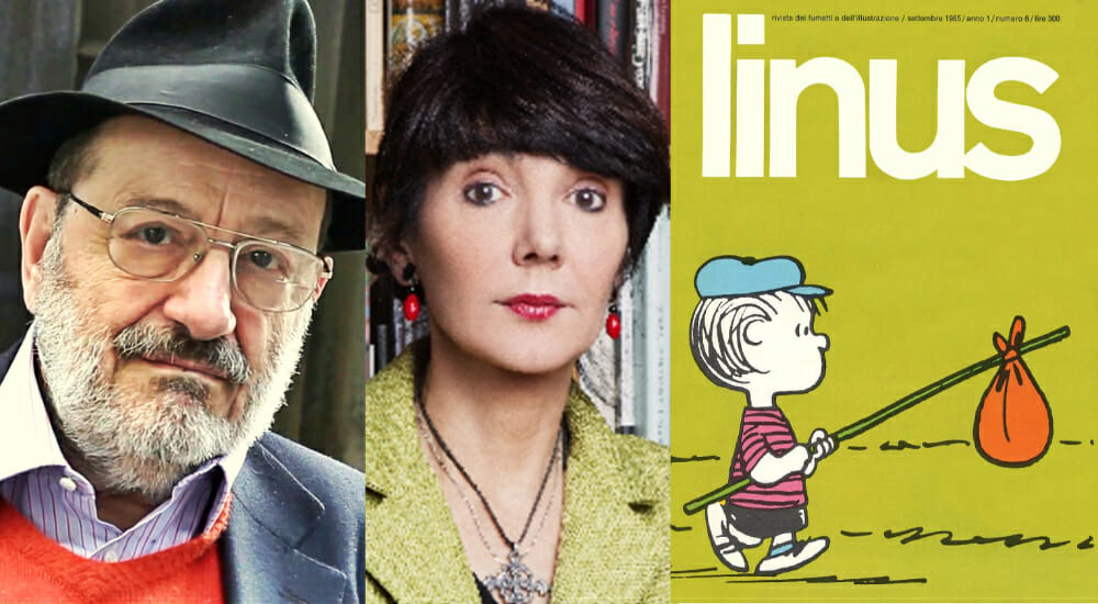 Umberto Eco Elisabetta Sgarbi Charlie Brown Linus