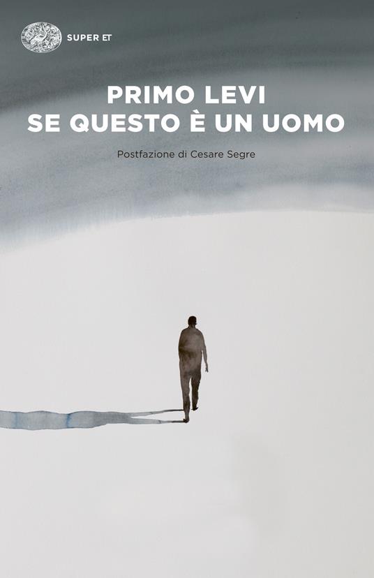 copertina del libro di primo levi Se questo è un uomo