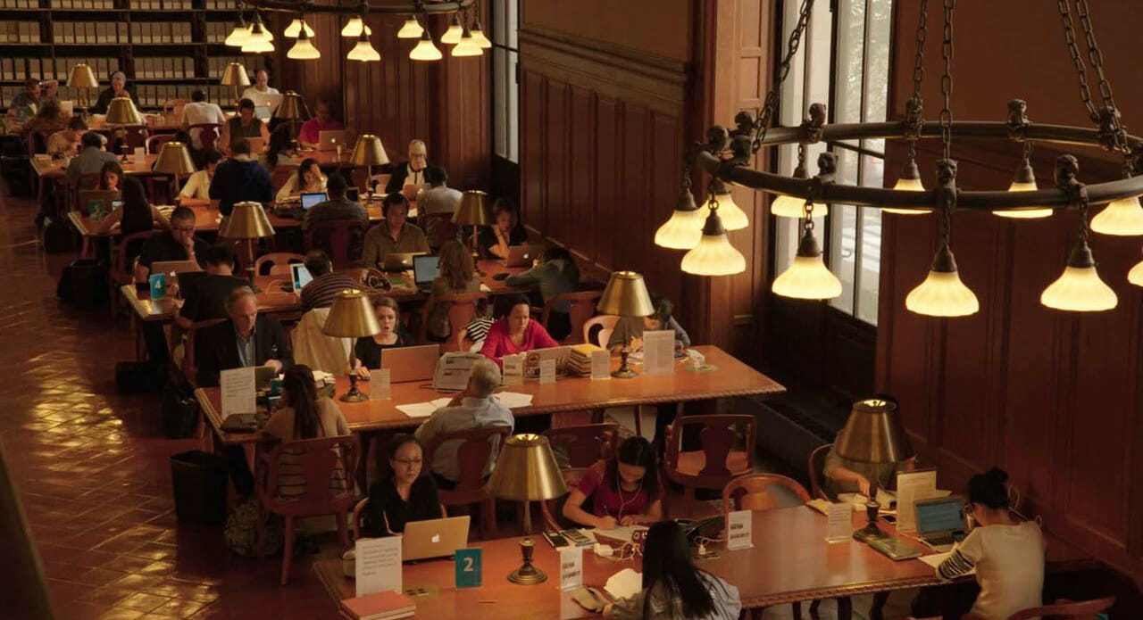 Frederick Wiseman ex libris documentario, biblioteca, biblioteche