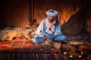 Uomo Tuareg in Algeria