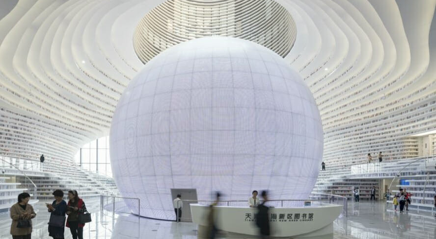 Tianjin Binhai Library copertina