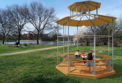 Lanterna di parole: una soluzione nuova per creare spazi dedicati alla lettura nei parchi milanesi