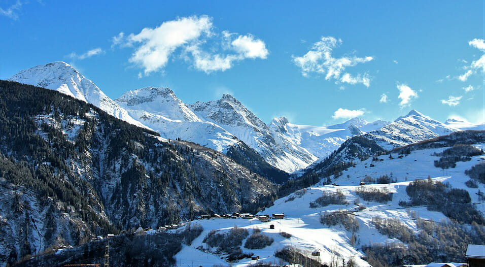 montagna inverno natura avventura montagna neve