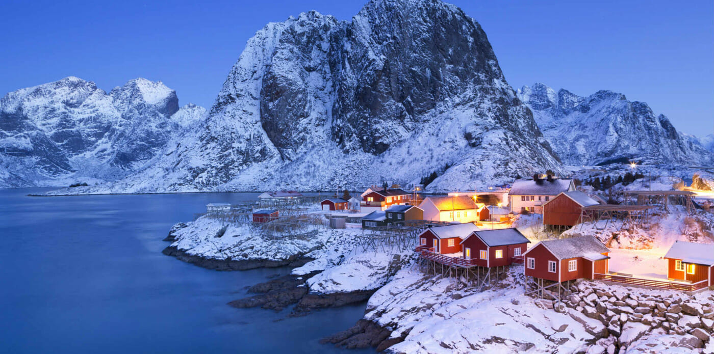 norvegia scandinavia nord europa inverno