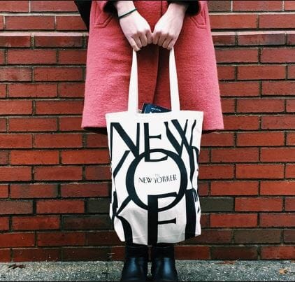 New Yorker tote bag borse di tela shopper