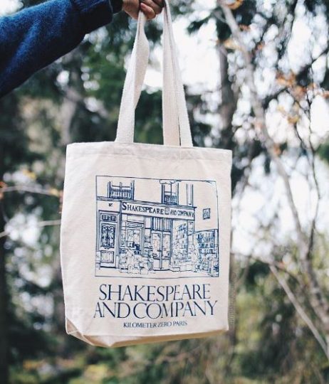 Shakespeare and company shopper borse di tela tote bag