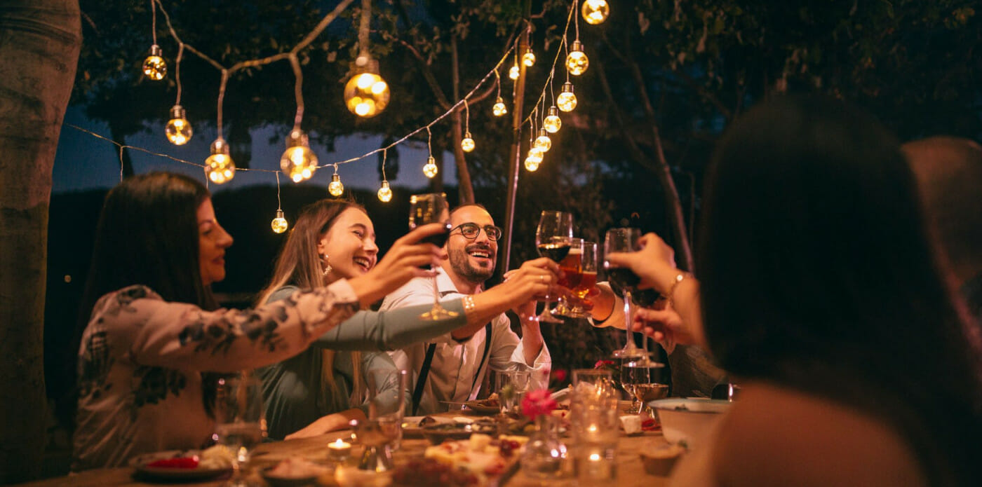 vino amici cena