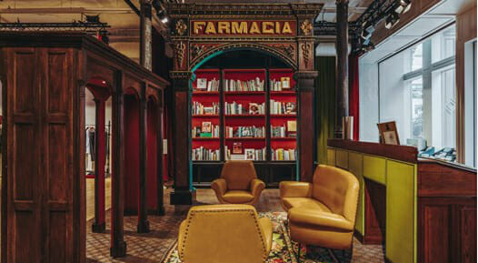 L’atmosfera vintage della libreria di Gucci, che ha aperto a New York