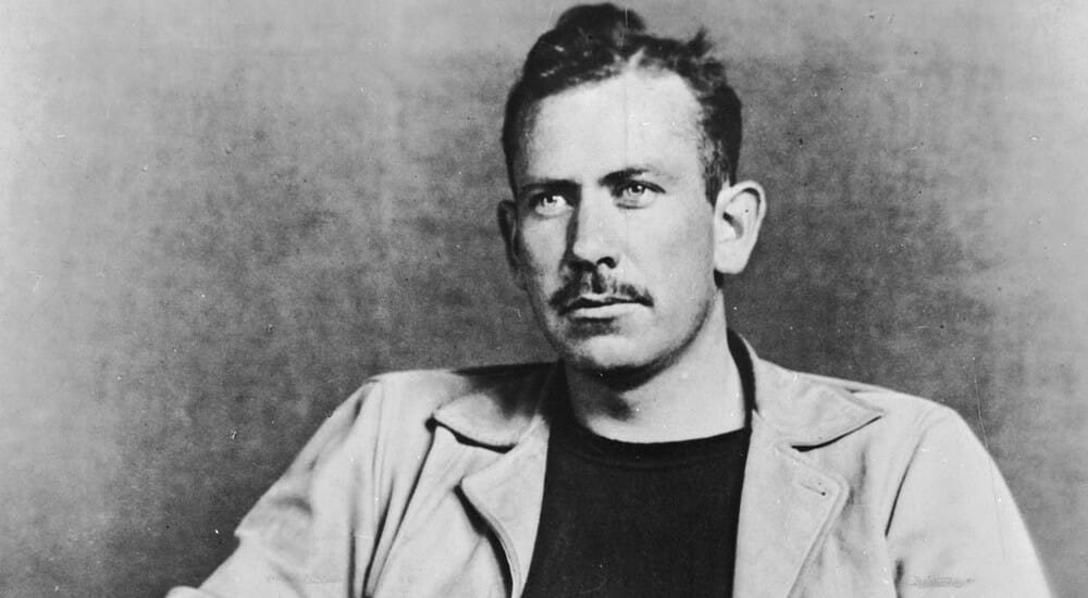 Lo scrittore americano John Steinbeck