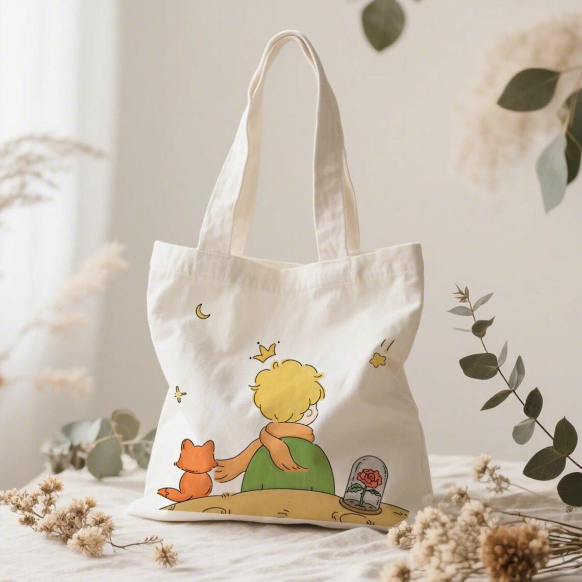 borsa per libri ispirata a il piccolo principe