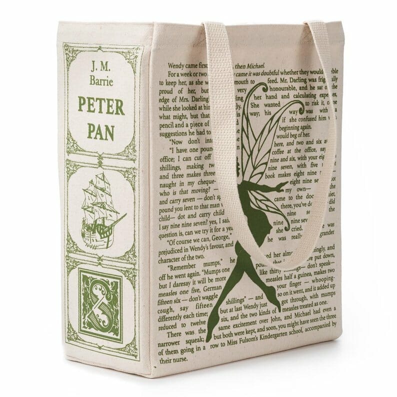 regalo per lettori borsa Peter Pan