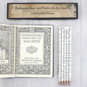 regalo per lettori matite Macbeth