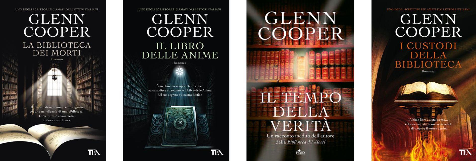 I libri della trilogia della Biblioteca dei Morti di Glenn Cooper