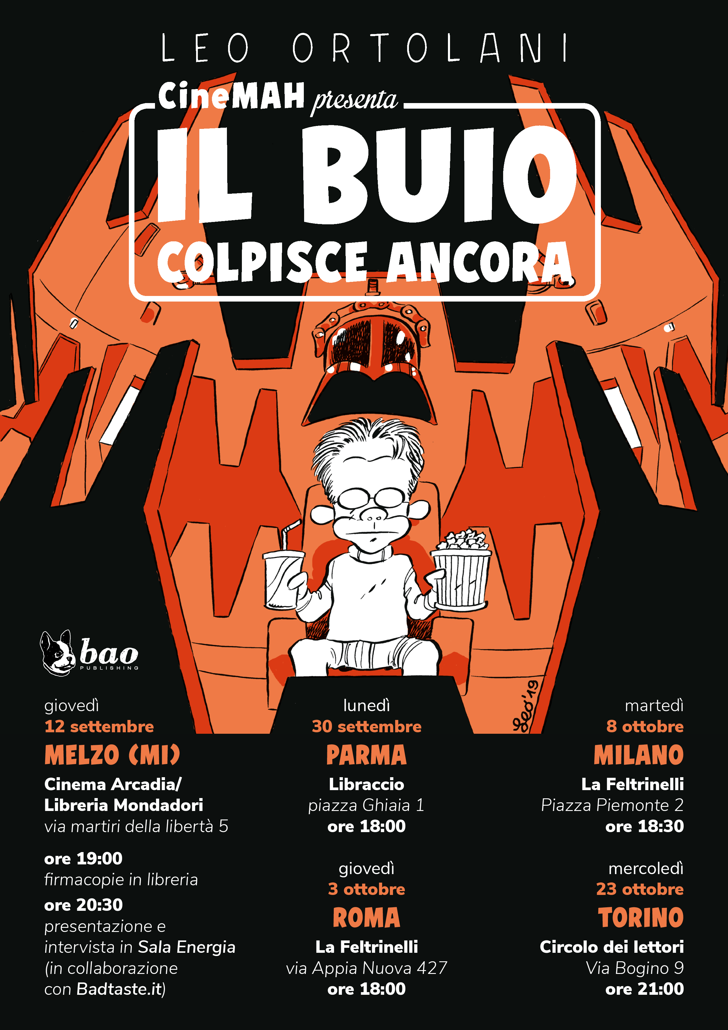 CineMah presenta il buio colpisce ancora Leo Ortolani