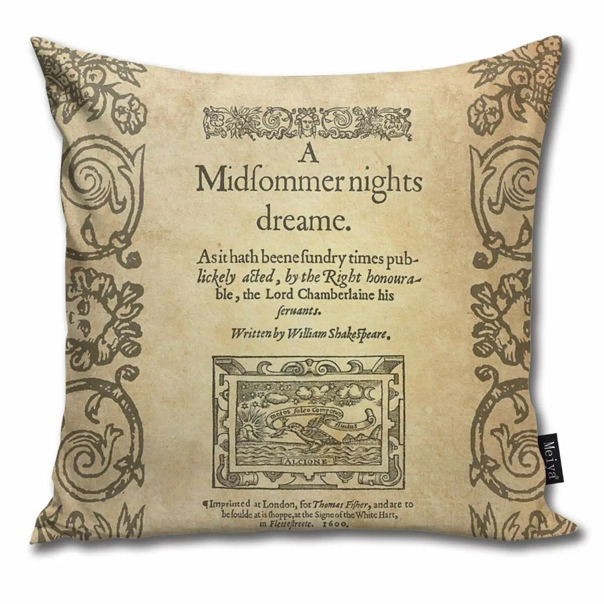 cuscino letterario William Shakespeare regalo lettori