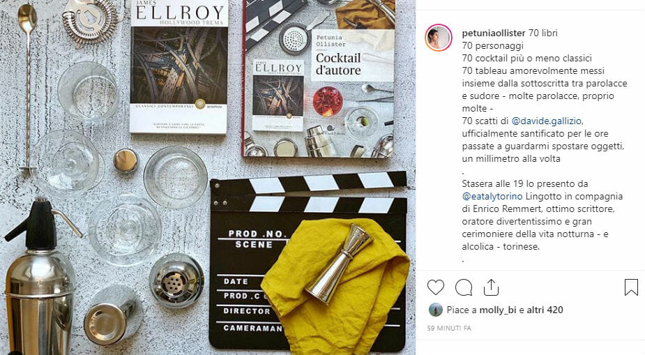 Libri, scrittori e cocktail con Petunia Ollister