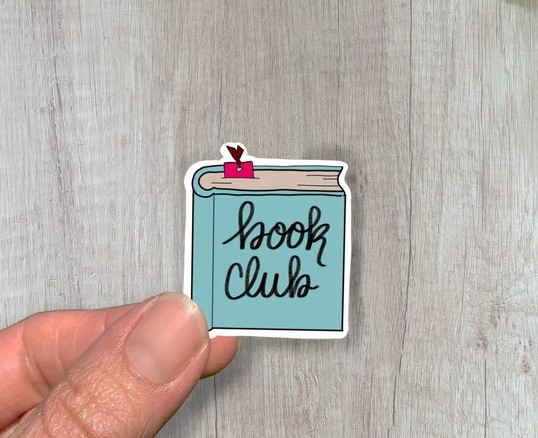 adesivi letterari per book club