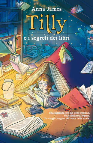 libri per ragazzi, copertina del libro Tilly e i segreti dei libri