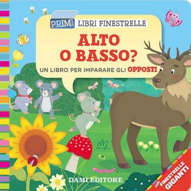 copertina del libro per bambini con finestrelle Alto o basso