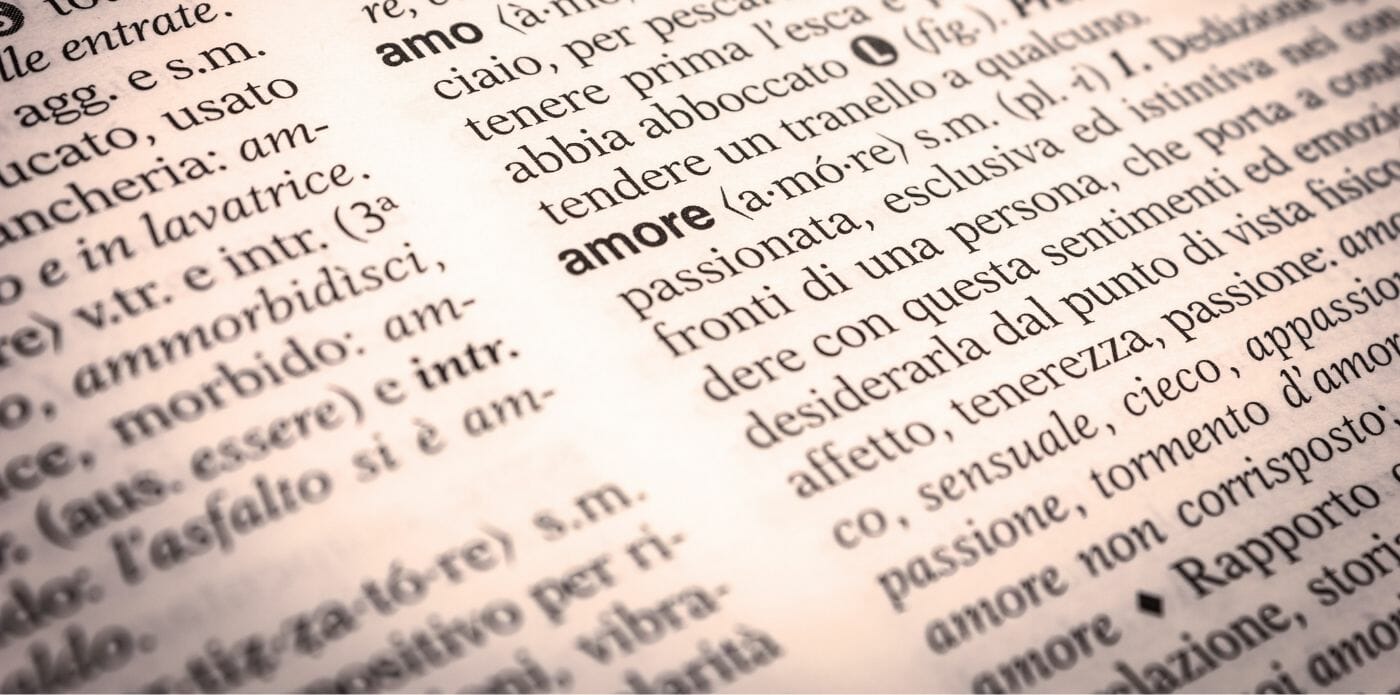 Storia del vocabolario