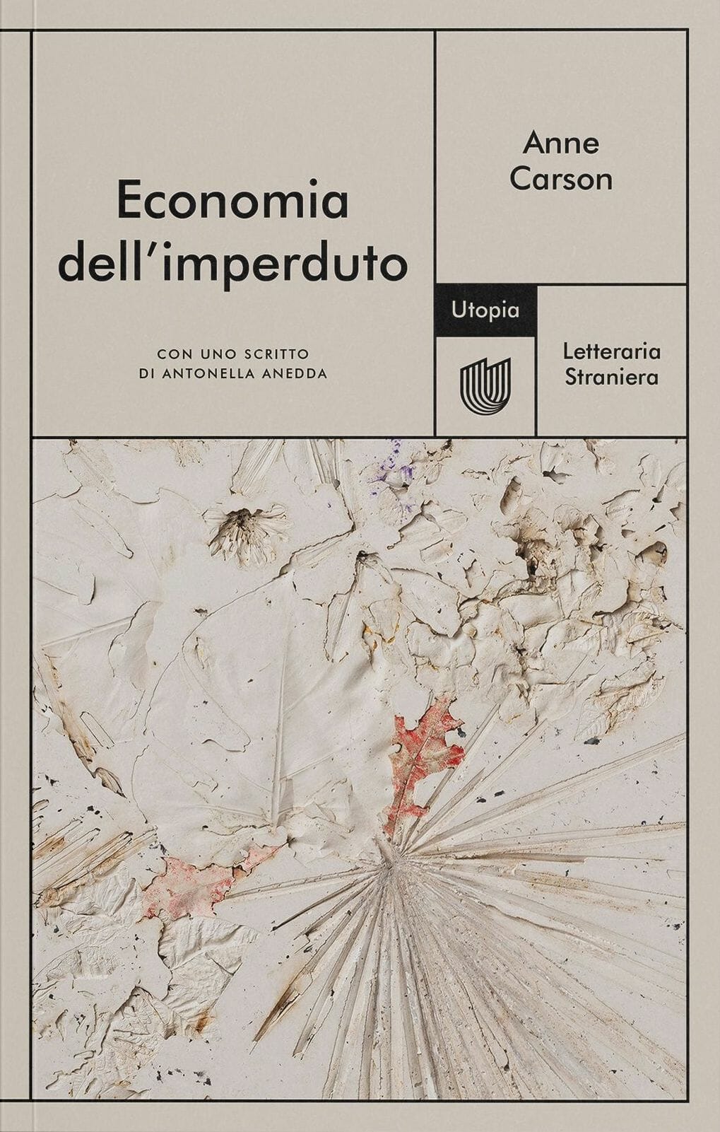 Copertina Economia dell'Imperduto Anne Carson 