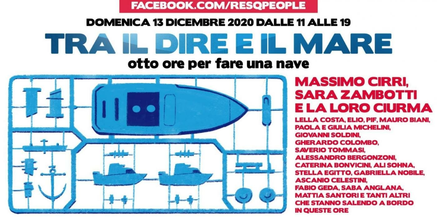“Tra il dire e il mare”: una maratona online per fare una nave umanitaria